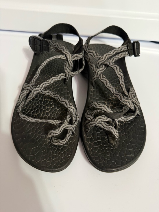 Chaco Shoes - CHACO Updraft EcoTread ZX/2 Gray Wave Toe Loop Sandals Size 9
